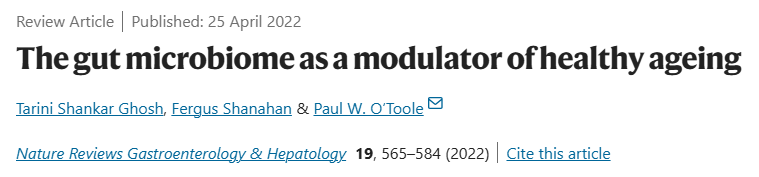 gut microbiome healthy aging